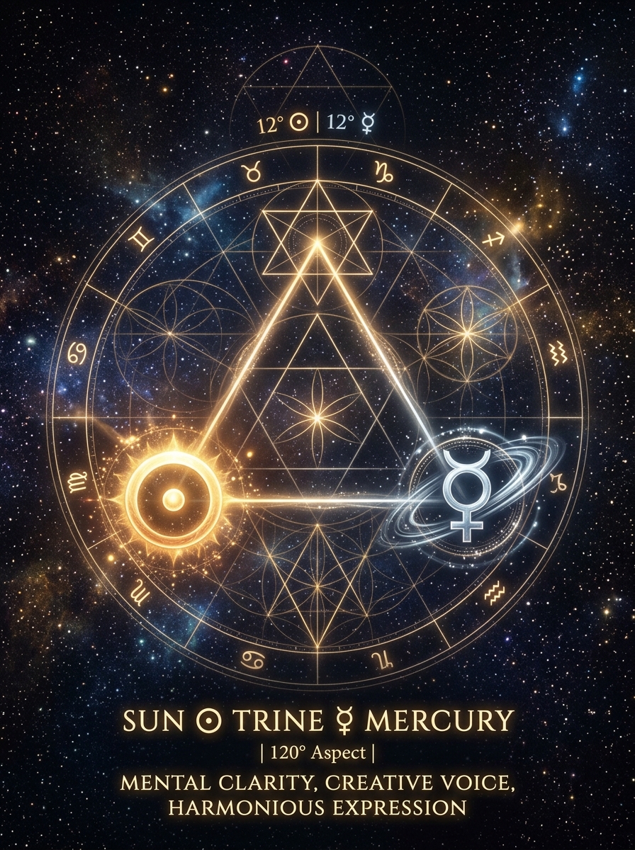 Sun Trine Mercury: The Clear Flame of Self and Speech