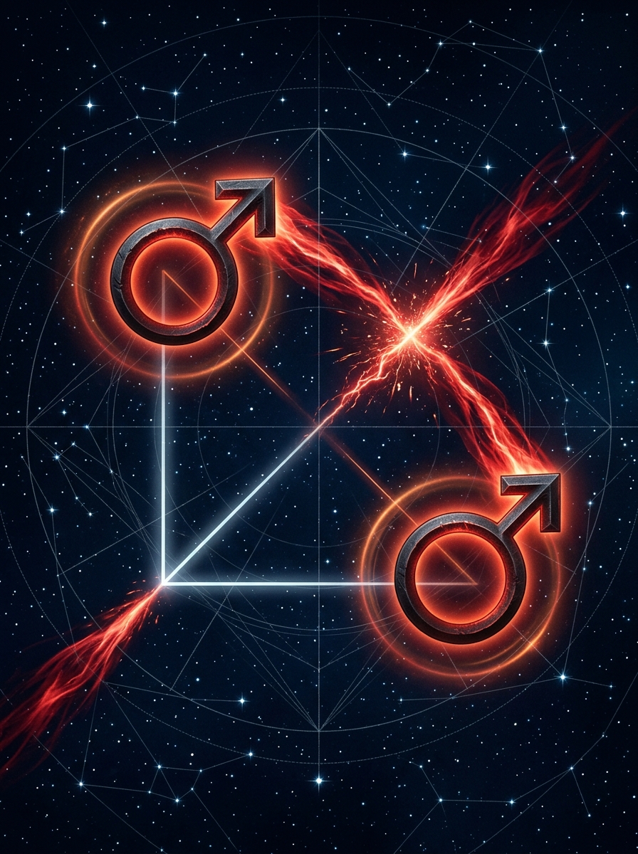 Synastry Mars Square Mars: Desire Under Pressure