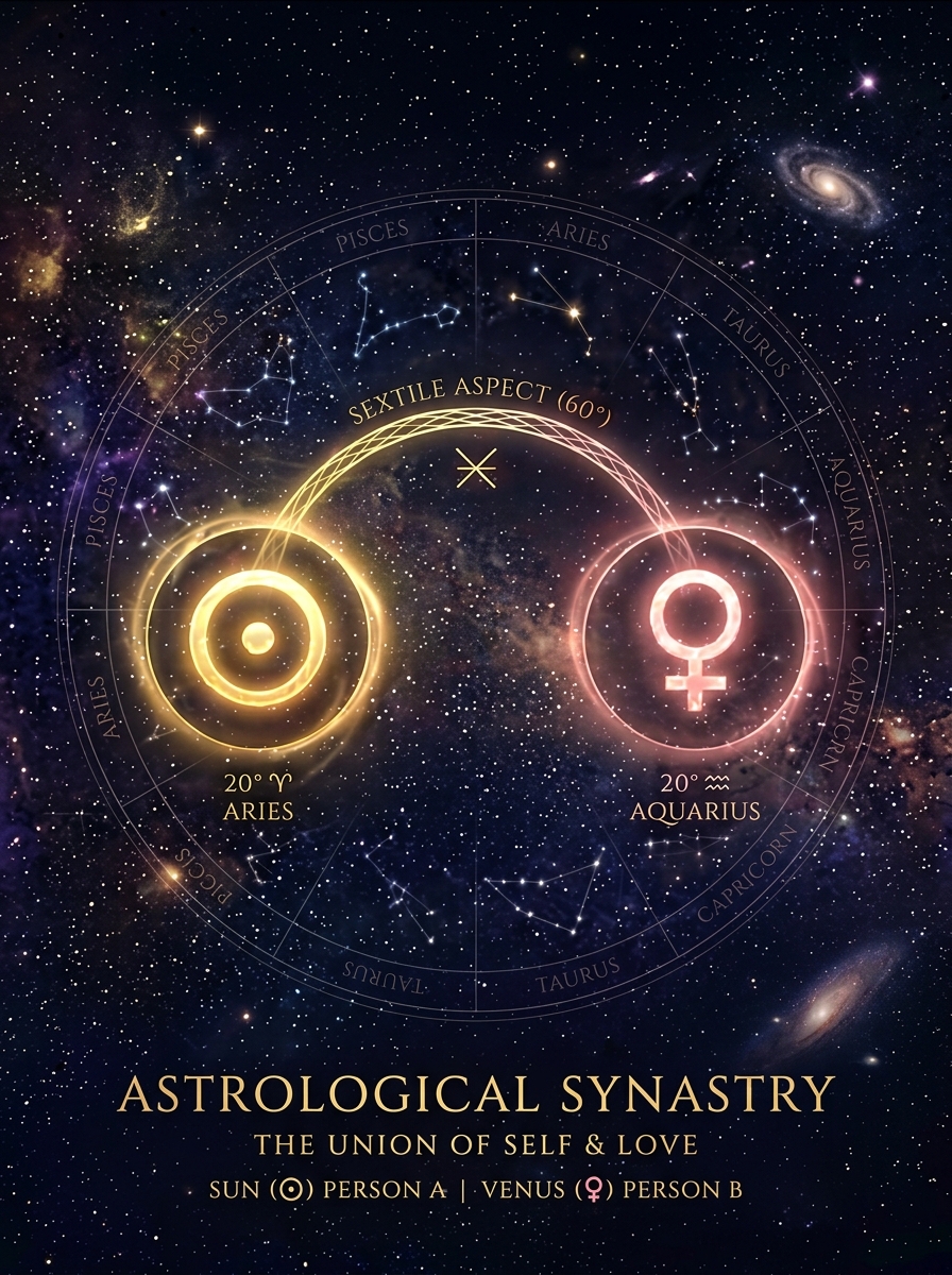 Synastry Sun Sextile Venus: The Ease That Makes Desire Feel Human