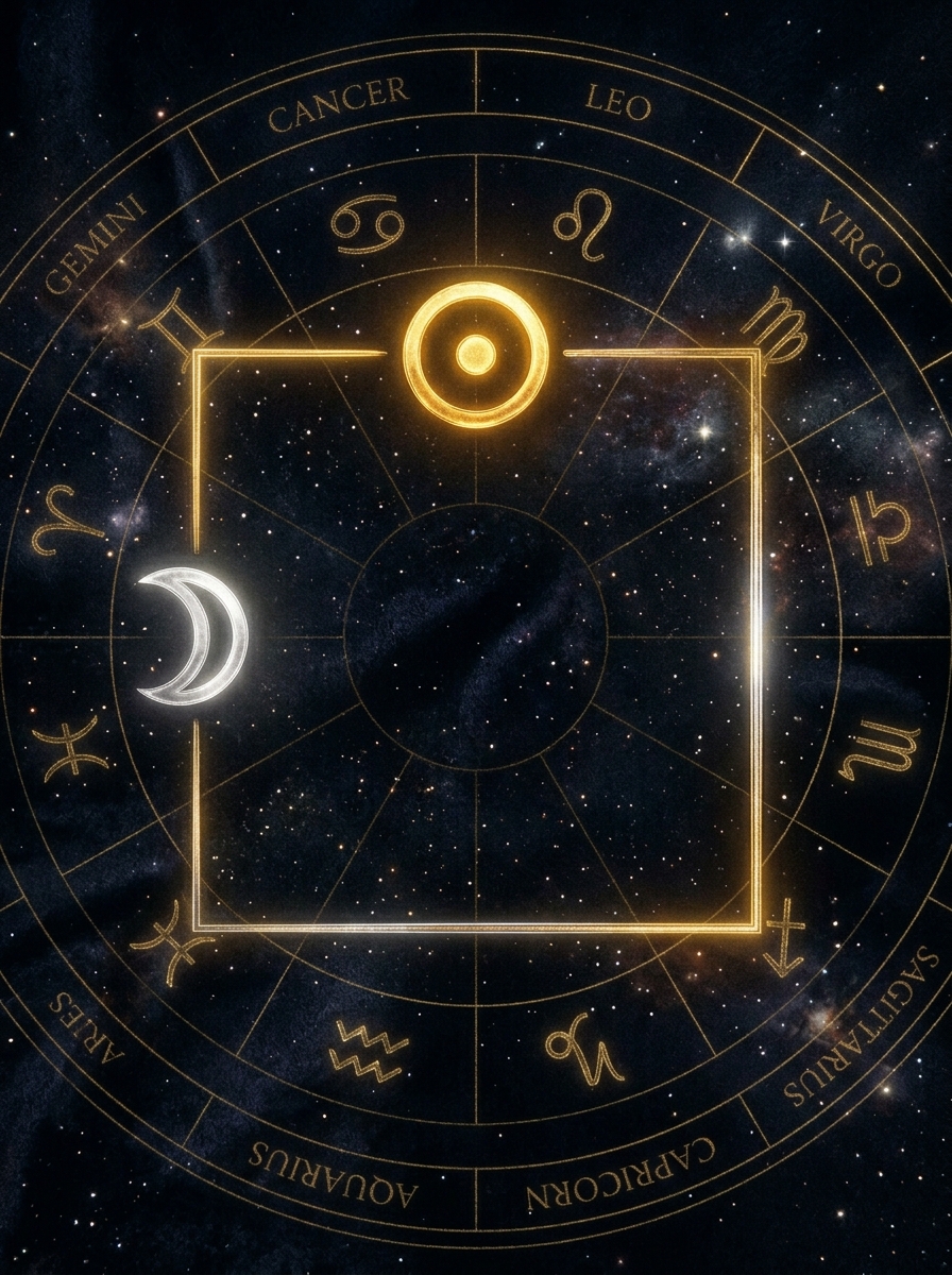 Synastry Sun Square Moon: Desire, Disruption, and the Emotional Fault Line