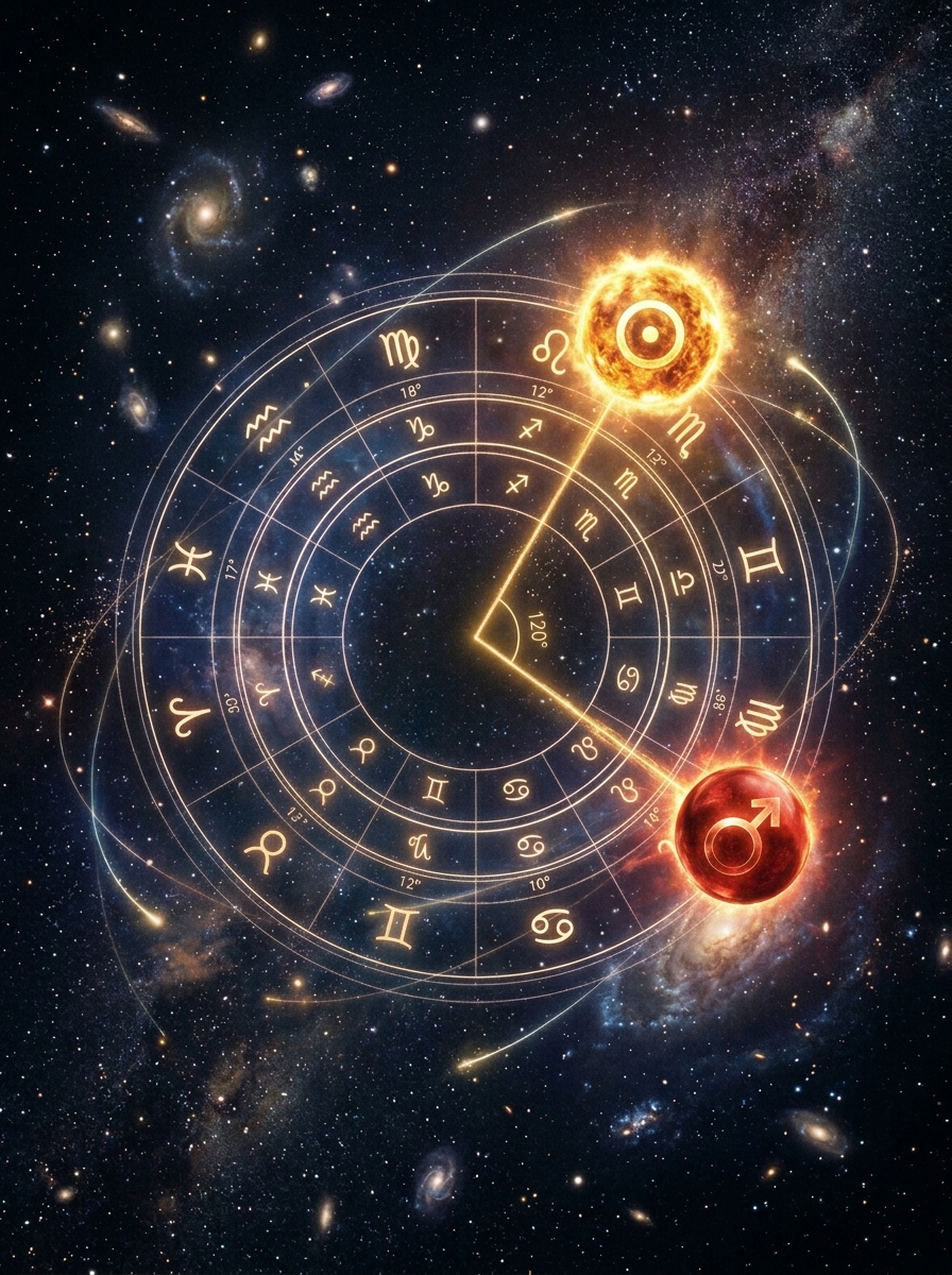 Synastry Sun Trine Mars: The Ease of Mutual Charge