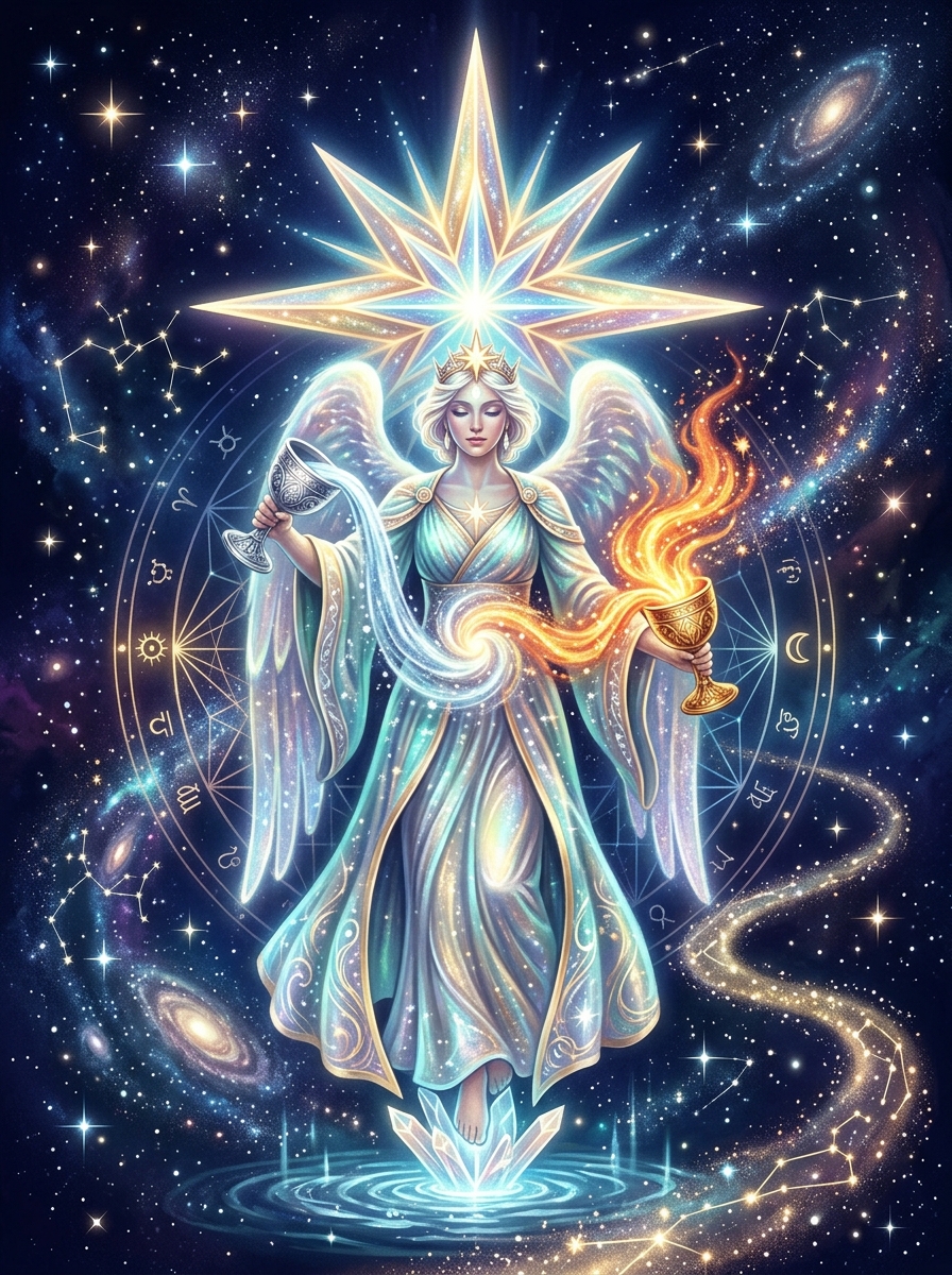Temperance and The Star Tarot Card Combination: Alchemy of Hope and Renewal