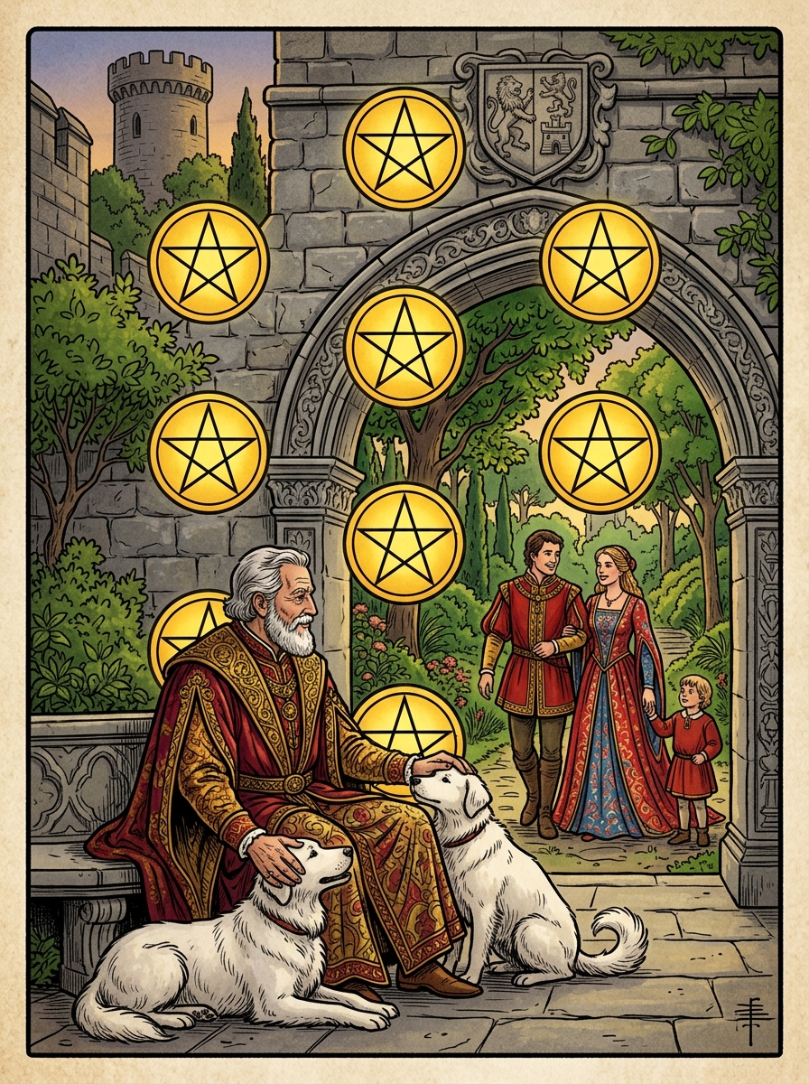 Ten of Pentacles Tarot Card Meaning: Legacy, Wealth, and Ancestry