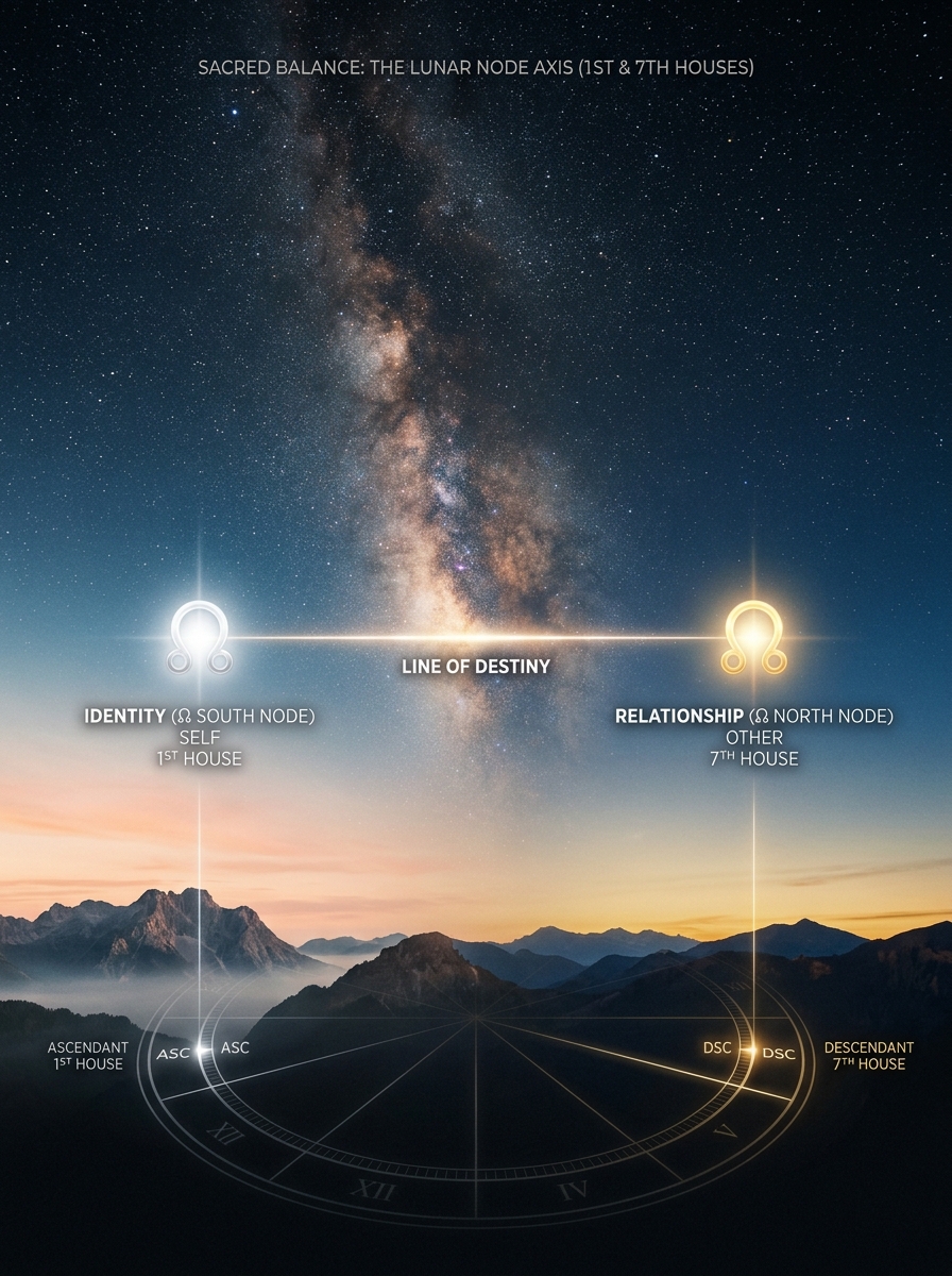 The 1st and 7th House Lunar Node Axis: The Horizon of Self and Other