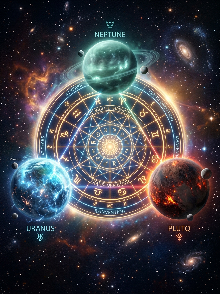 The Astrological Midlife Crisis: A Complete Guide to the Outer-Planet Transits of Your Early 40s