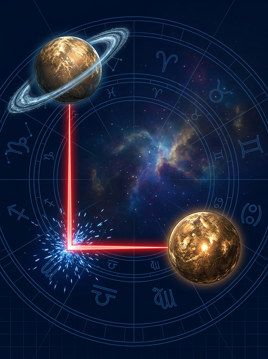 The Astrology of the Square Aspect: Integrating Tension, Conflict, and Catalyst for Growth