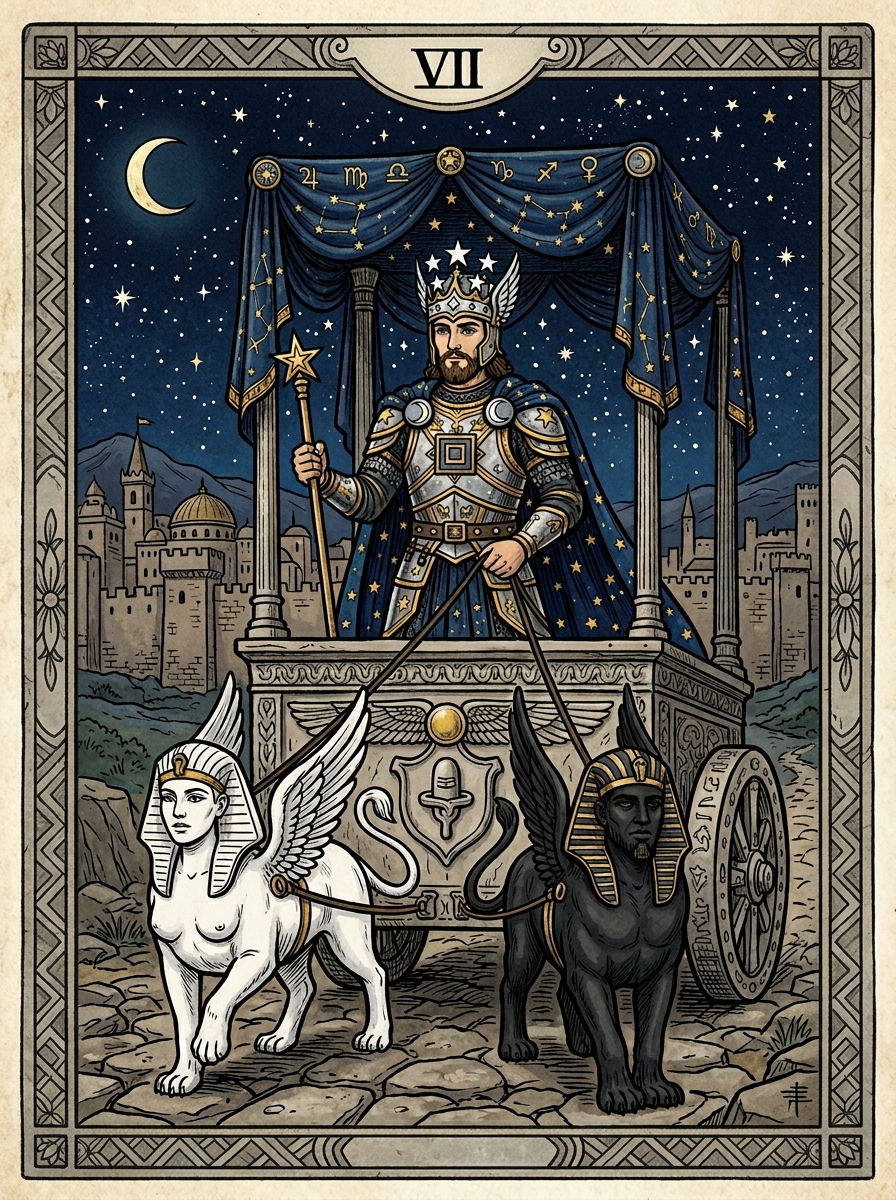 The Chariot Tarot Card: Meaning, Symbolism, and Spiritual Willpower