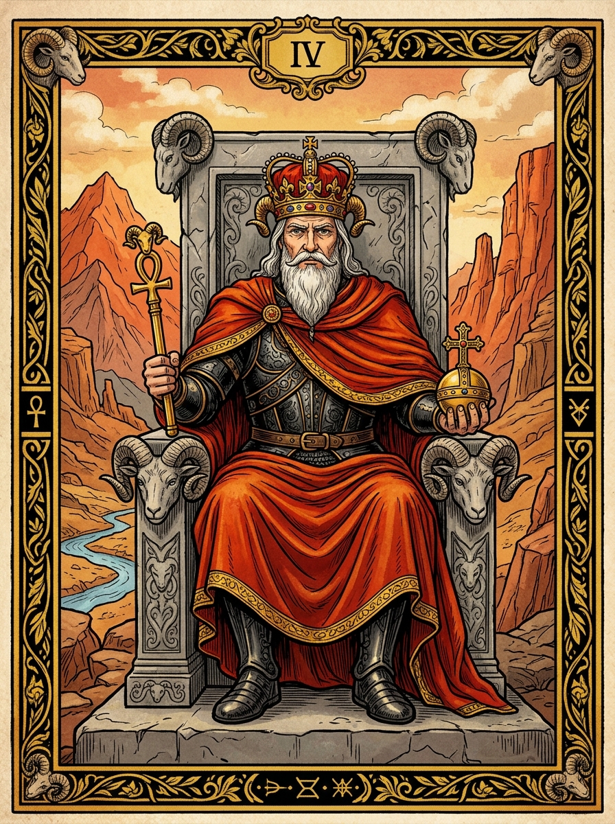 The Emperor Tarot Card Meaning: Archetype of Structure, Sovereignty, and Power