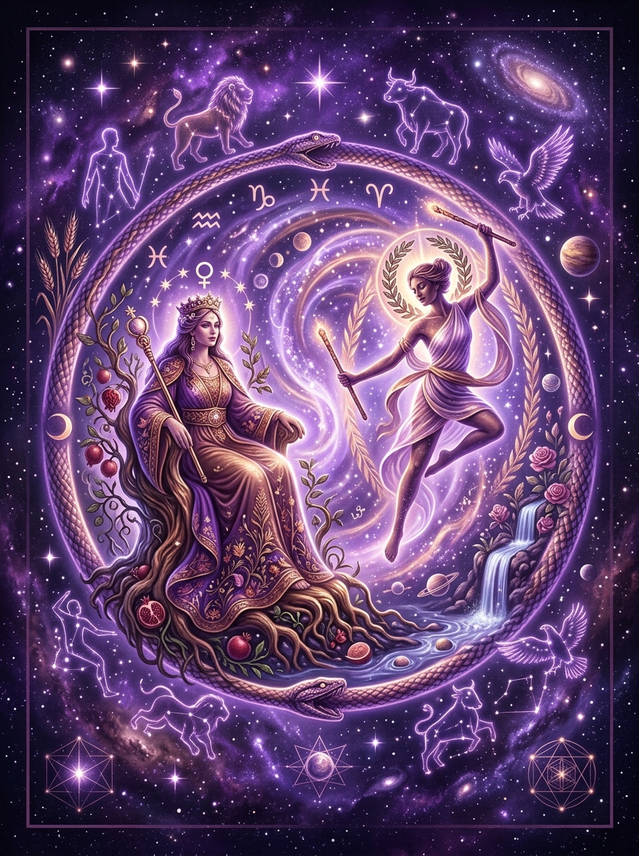 The Empress and The World Tarot Card Combination: Venusian Abundance and Saturnian Wholeness