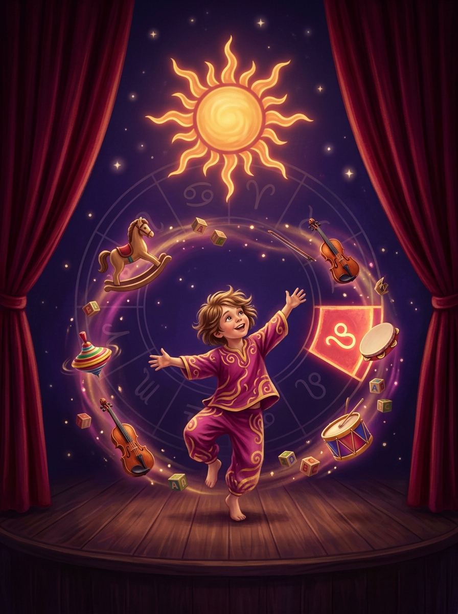 The Fifth House in Astrology: The Solar Stage, Archetypes of Play, and Creative Self-Expression
