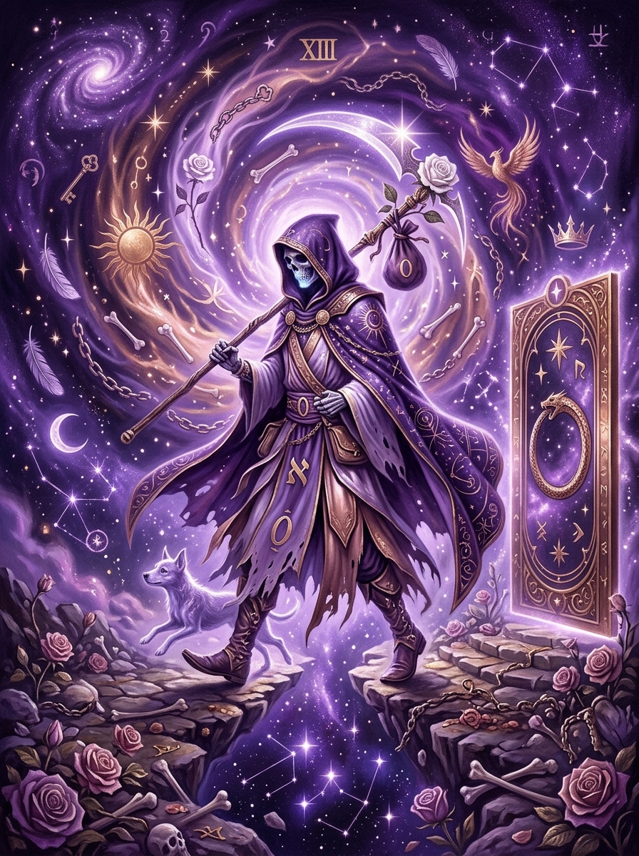 The Fool and Death Tarot: Archetypes of Dissolution and Genesis