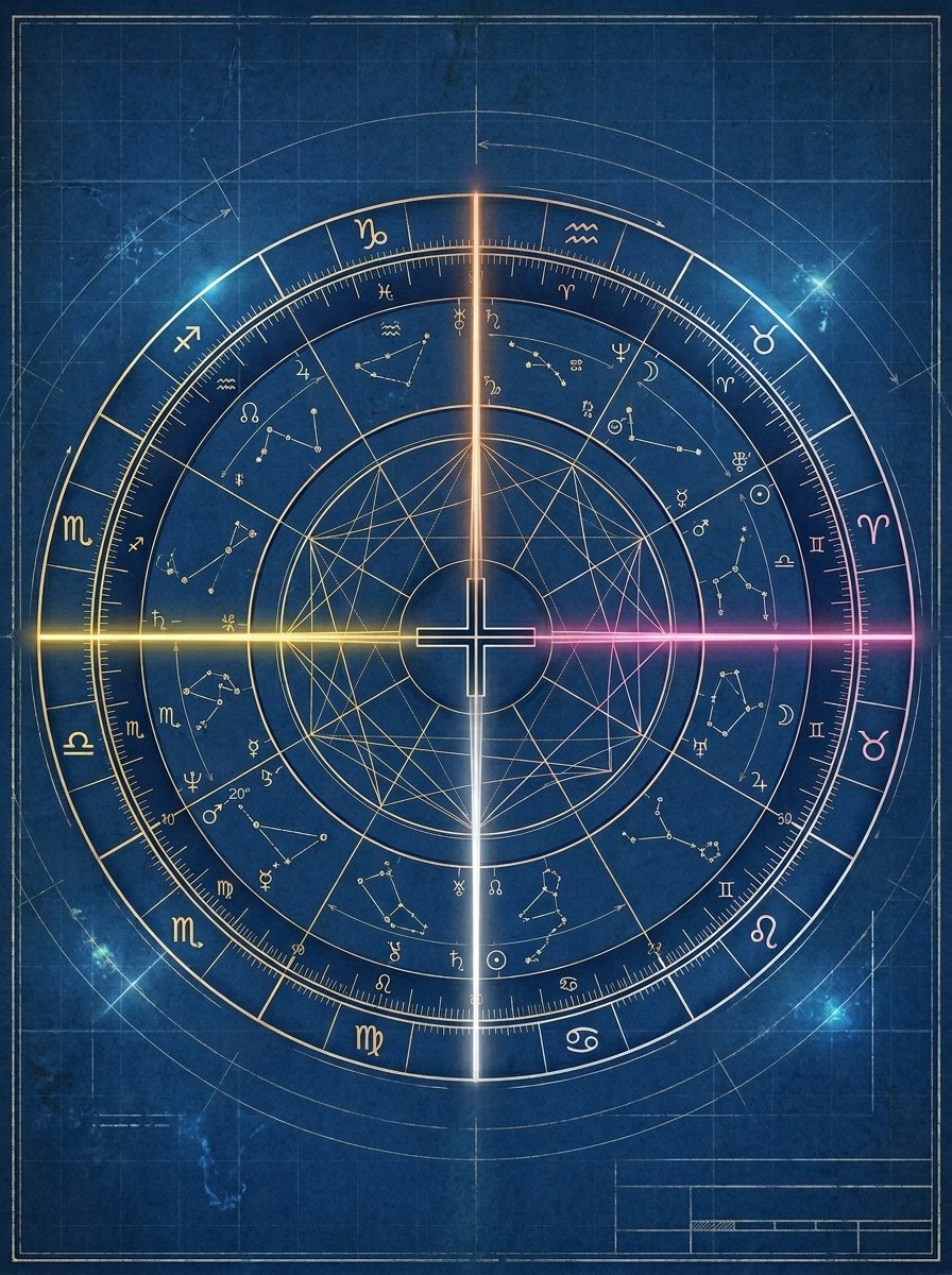 The Four Angles of the Birth Chart: The Structural Pillars of Your Astrology