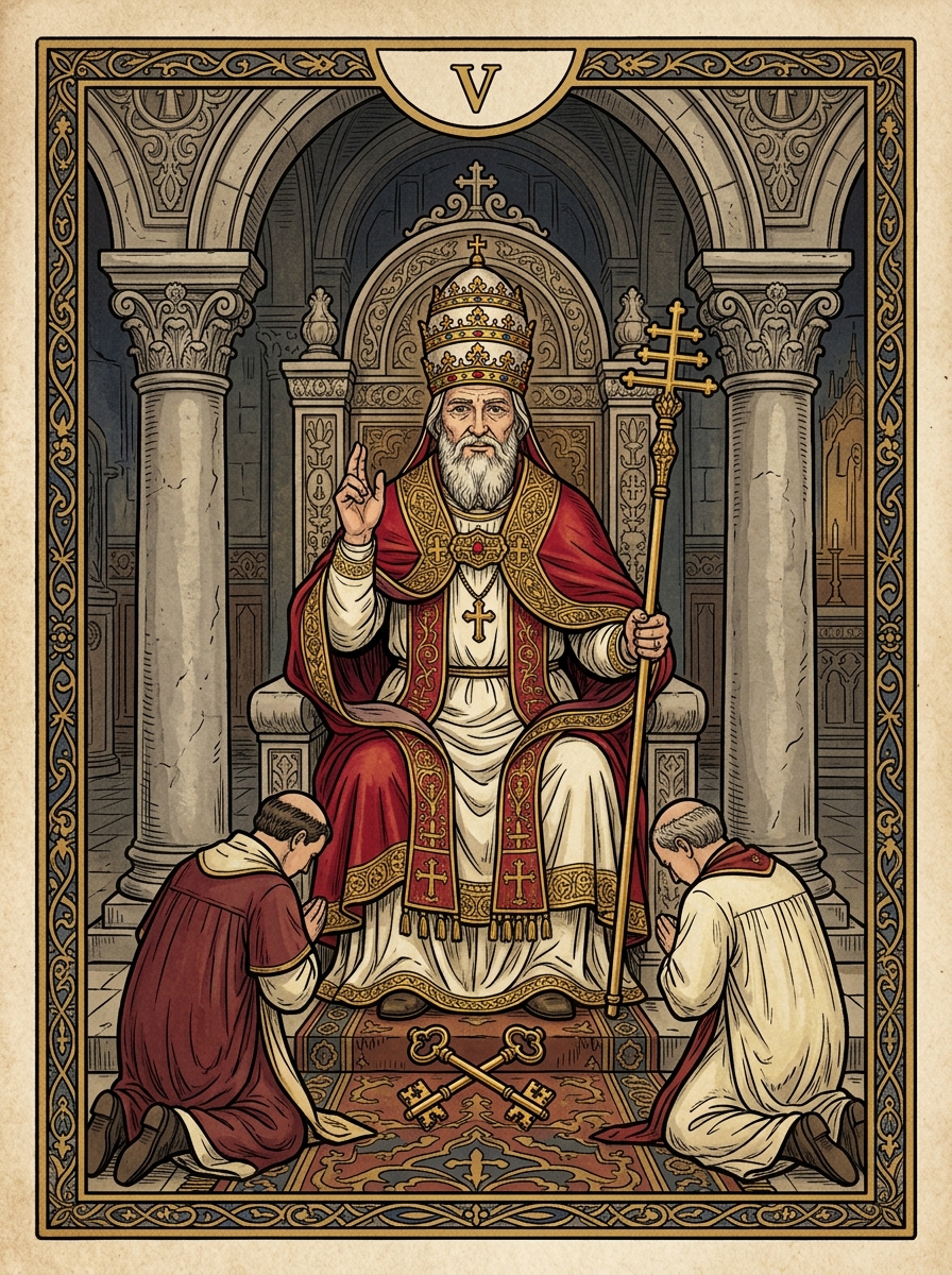 The Hierophant: Tarot Card Meaning, Symbolism, and Psychological Interpretation