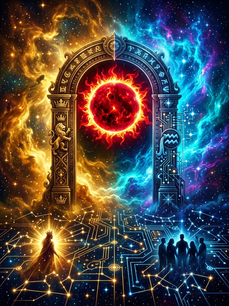 The Leo-Aquarius Nodal Axis: From Collective Anonymity to Creative Sovereignty