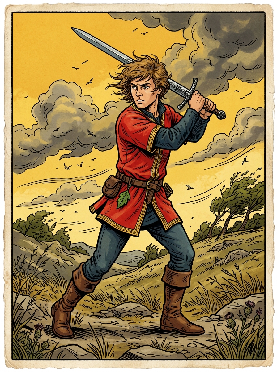 The Page of Swords Tarot Card: Detailed Meanings, Symbolism, and Esoteric Depth