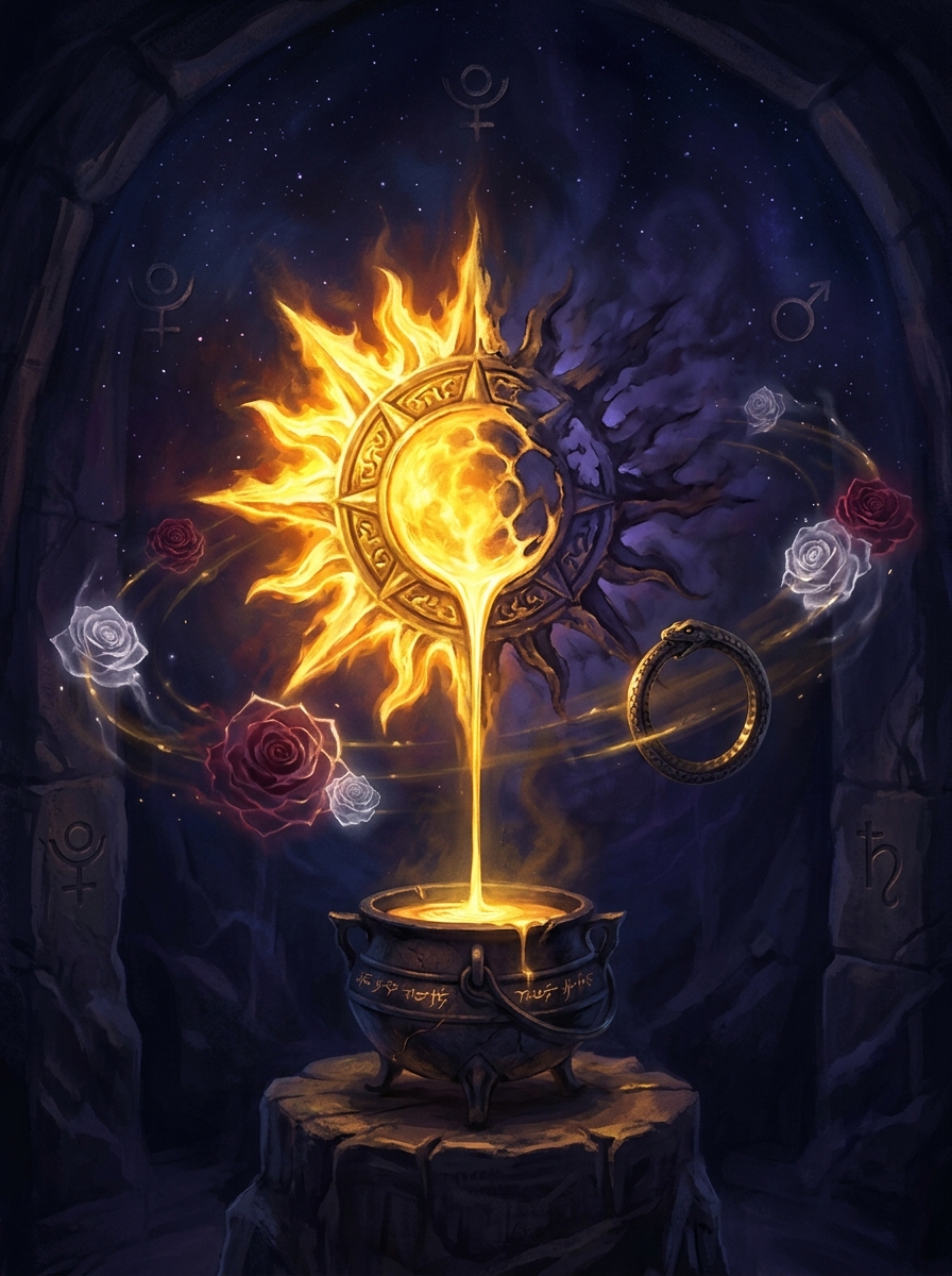 The Sun in the 8th House: The Alchemy of Soul and Shadow