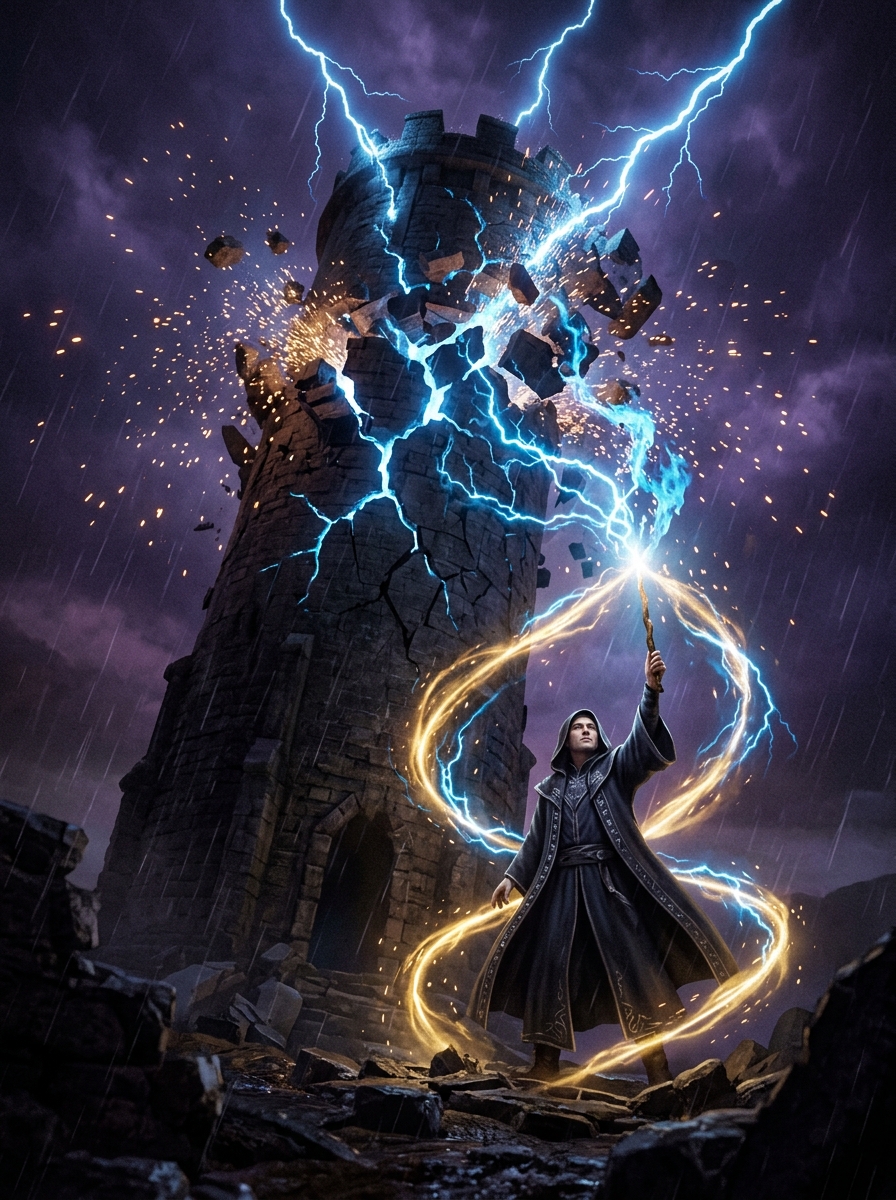 The Tower and The Magician: When Collapse Becomes Spellwork
