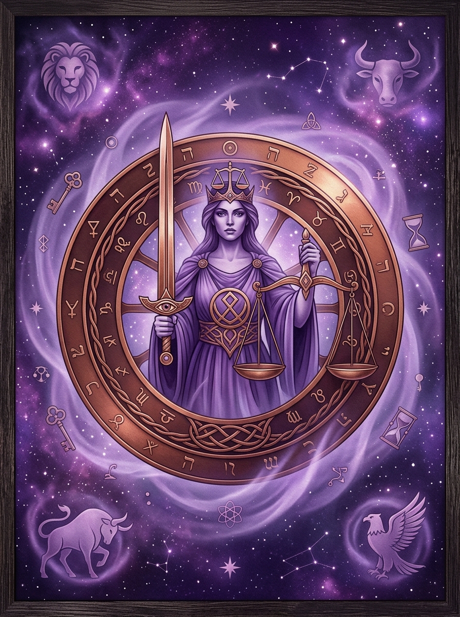 The Wheel of Fortune and Justice Tarot: Navigating Fate and Ethical Alignment