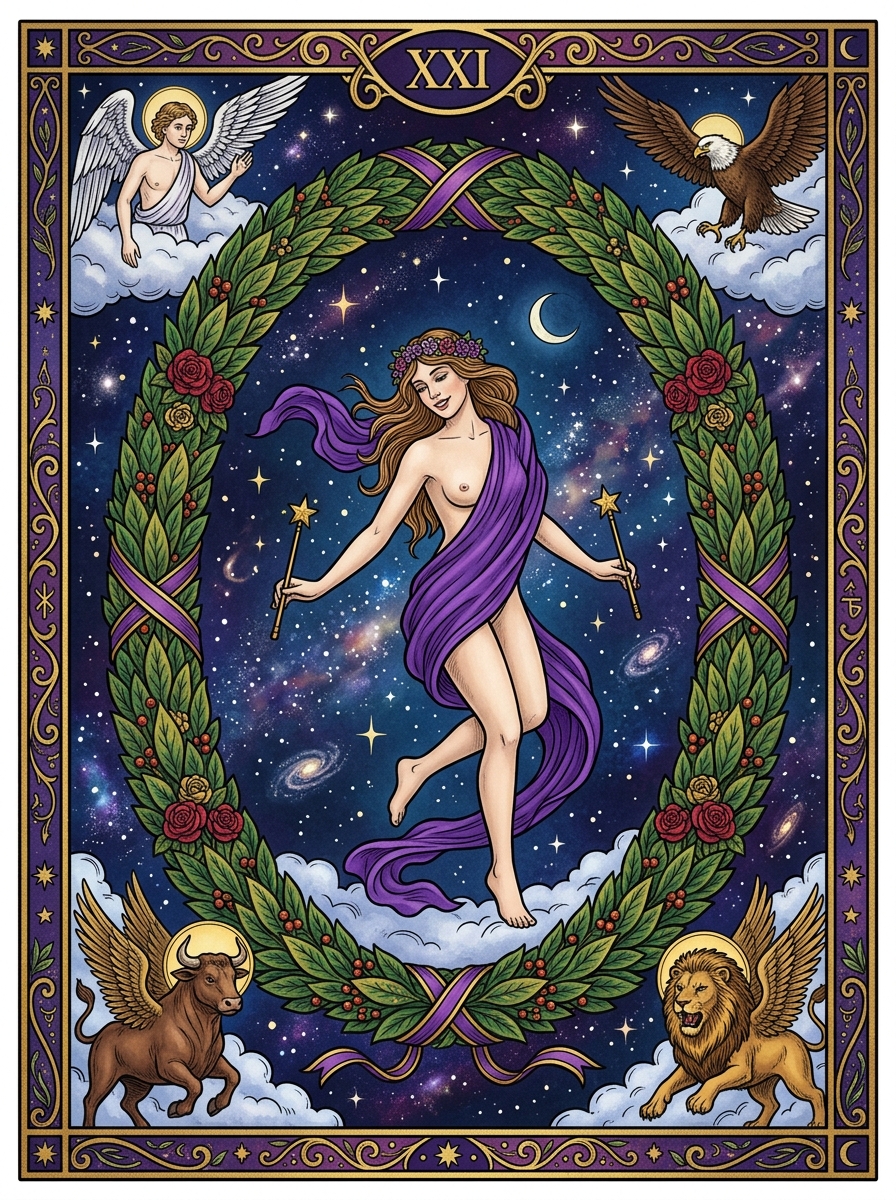 The World Tarot Card Meaning: Wholeness, Integration, and Culmination