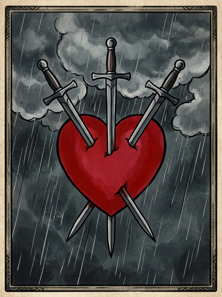 Three of Swords: The Sacred Wound