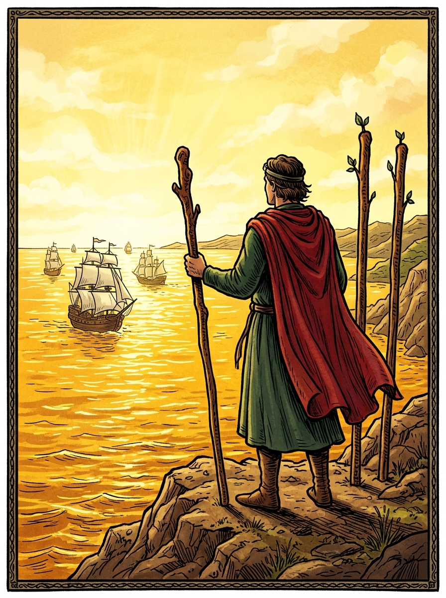 Three of Wands Tarot Card: Meanings in Love, Career, Finance, and Personal Growth