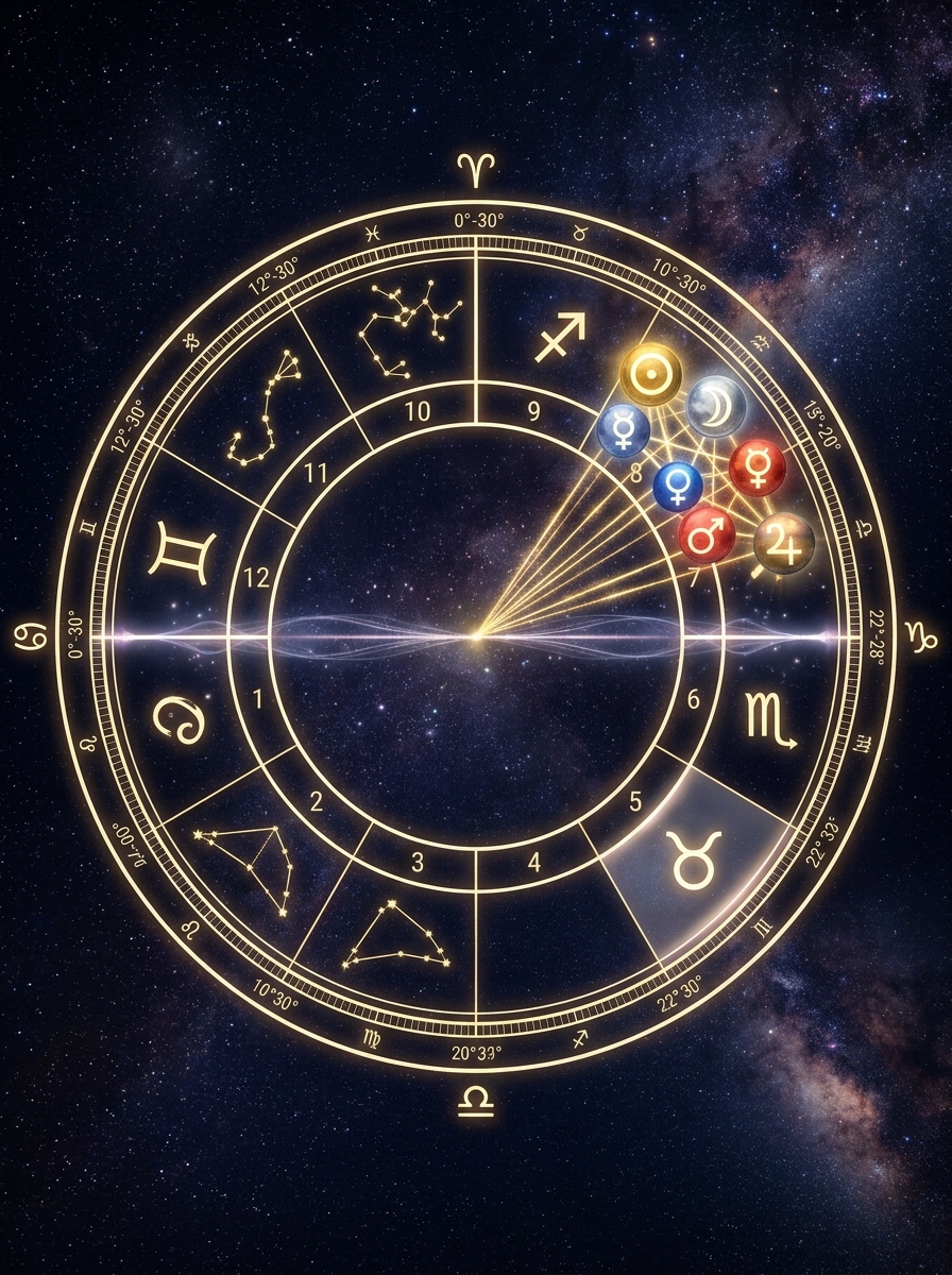Understanding the Stellium in Astrology: Meaning, Psychological Complexes, and Balancing the Axis