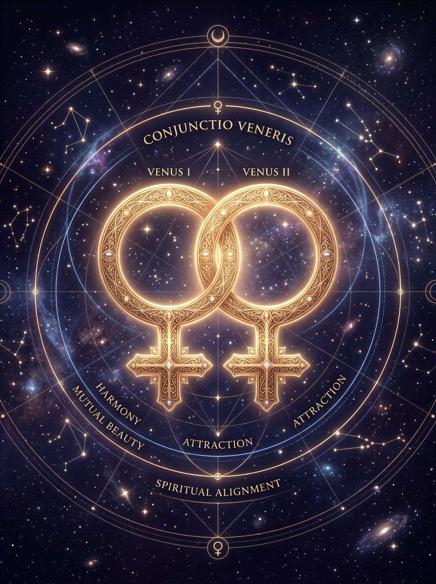 Venus Conjunct Venus in Synastry: When Two Desire Systems Speak the Same Language
