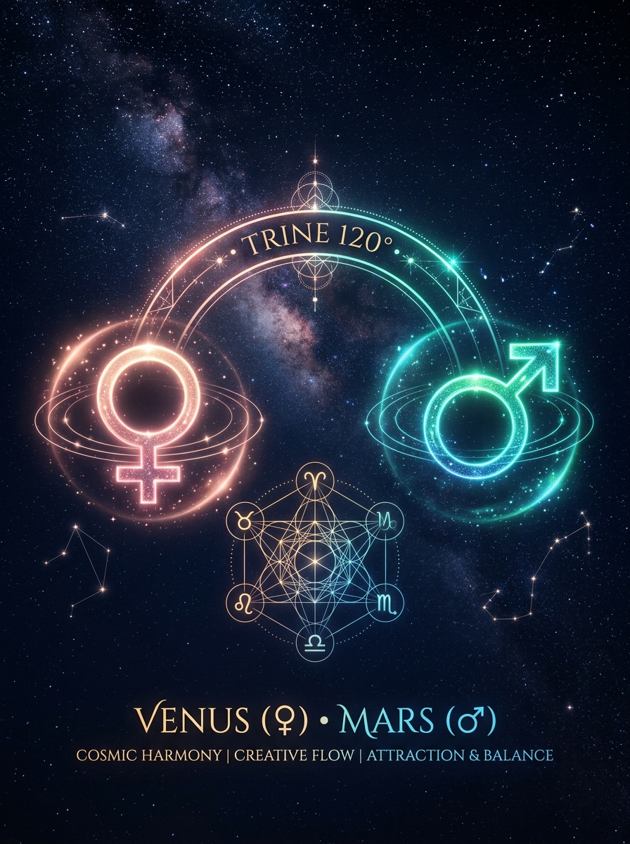 Venus Trine Mars: Grace, Desire, and the Clean Current Between Love and Will