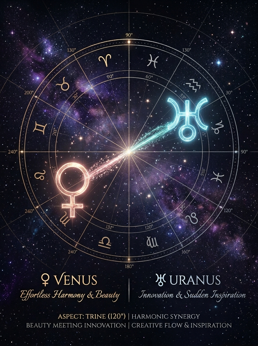 Venus Trine Uranus: The Grace of the Unpredictable Heart